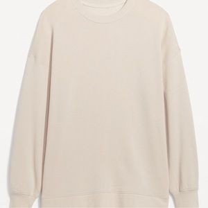 - NWT OLD NAVY Oversized Boyfriend Tunic Sweatshirt Color: Wish Bone XL